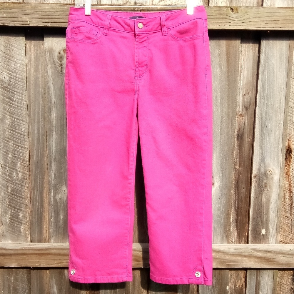 NYDJ Pink Not Your Daughters Jean Capris Lift Tuck